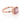 Makur Pink Champagne Sapphire Bezel Solitaire 2006707, a rose gold ring featuring a cushion-cut pink champagne sapphire in a textured bezel setting.