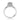Side view of a Tacori Dantela | Round Bloom Engagement Ring - 2620RDSMPW, featuring a round diamond, intricate metal scrollwork on the gallery, and small diamonds set along the band.