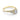 Yellow gold Tacori Dantela | Round Bloom Engagement Ring 2623RDSMPY featuring a round center stone, two side stones, and a pavé-set diamond-encrusted band.