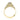 Yellow gold Tacori Dantela | Round Bloom Engagement Ring - 2623RDSMPY with a round center stone, pavé-set side diamonds, and intricate filigree detail on the band and setting.