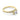 Handcrafted yellow gold Dantela | Princess Solitaire Engagement Ring - 2638PRP55Y featuring a princess-cut center diamond and pavé-set diamonds along the band.