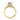 A Dantela | Round Solitaire Engagement Ring - 2638RD6Y by Tacori, featuring a round solitaire diamond set in yellow gold with a detailed filigree gallery and pavé diamonds along the band.
