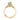The Dantela | Round Solitaire Engagement Ring - 2638RDP65Y is a vintage-inspired gold engagement ring featuring a round center stone and diamond-accented shoulders with decorative metalwork.