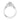 Simply Tacori | Round 3-Stone Engagement Ring - 2656RD65 featuring a large round center diamond flanked by two smaller diamonds on a silver, detailed, decorative band.