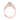 Simply Tacori | Oval 3-Stone Engagement Ring - 2668OV85X65PK in rose gold featuring a large oval diamond flanked by two marquise-cut side stones on a diamond-accented band.