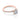 Simply Tacori | Round Solitaire Engagement Ring - 267015RD65PK featuring a round center diamond set in rose gold with pavé-set diamonds along the band.