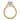 Simply Tacori round solitaire engagement ring 2678RD85Y in yellow gold with a diamond-studded gallery and band.