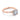 Simply Tacori | Round Solitaire Engagement Ring - 2678RD85PK in rose gold featuring a round center stone and small pavé diamonds set into the band.