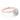 Simply Tacori | Oval Solitaire Engagement Ring - 268215OV95X7PK in rose gold with a tapered band and intricate lace-like motifs.