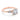 Simply Tacori 14k rose gold three-stone engagement ring 2685RD9PK, featuring a large round center diamond flanked by two marquise-cut side stones.