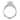 Simply Tacori | Round 3-Stone Engagement Ring - 2685RD9W featuring a round center diamond flanked by two pear-shaped diamonds on a 14k white gold band with decorative filigree.