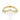 Shasta V-Shaped Curved Diamond Wedding Band in 14k yellow gold featuring seven round, prong-set diamonds.