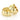 Two wide, polished 14K Yellow Gold Huggie Hoop Earrings (4002159).