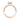 Rose gold Sculpted Crescent | Princess Solitaire Engagement Ring - 48PR55PK featuring a rectangular princess-cut diamond and a patterned band.