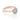 Rose gold Tacori Sculpted Crescent | Cushion Bloom Engagement Ring - 49CU65PK featuring a round center stone framed by a cushion-shaped halo of pavé diamonds.