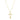 14K Yellow Gold Cross Pavé Diamond Pendant on a delicate chain, featuring a yellow gold cross with diamond accents that creates a timeless piece of jewelry.