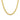 A 14K Yellow Gold 4MM Franco Hollow Chain 5001877 featuring a woven, box-link design in 14k yellow gold.