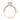 Tacori Sculpted Crescent | Round Pavé Engagement Ring - 56-2RD65PK in rose gold with a round center diamond in a six-prong design, featuring a pavé-set band with crescent-shaped detailing.
