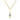 A 14K Yellow Gold Diamond Solitaire Pendant (88002-4) featuring a large round lab-created diamond with a smaller accent diamond above it, suspended from a gold chain.