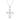 A 14K White Gold Cluster Diamond Cross Pendant 96289 featuring four petal-like loops surrounding a central cluster of small diamonds, hanging from a thin chain as a minimalist statement necklace.