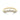 Riviera curved wedding band by Gabriel NY in yellow gold featuring a row of seven prong-set diamonds.