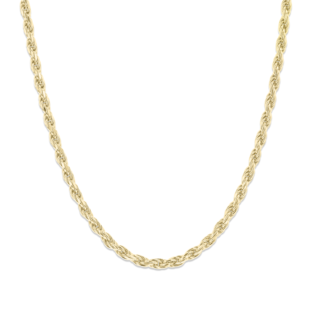 A 20″ Gold Plated 2.8MM Rope Chain | CH28RY-20 necklace.