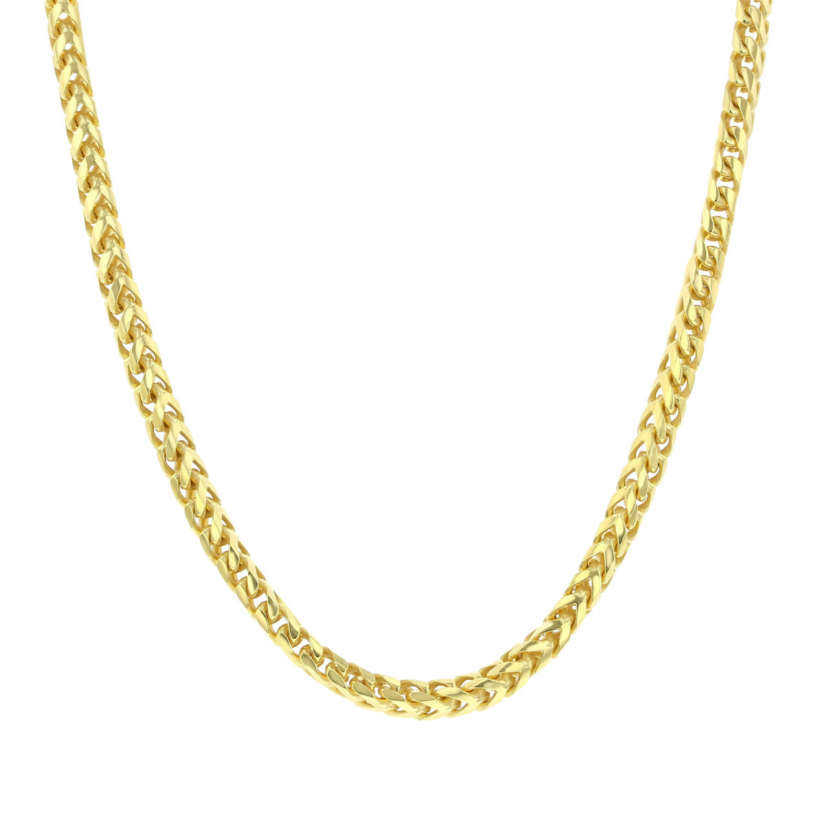 Gold Plated 3MM Franco Chain | CH3FRY-22 men’s necklace.