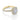 Toluca | Round Large Halo Engagement Ring featuring a gold band with a center diamond surrounded by a micro-prong diamond halo and a pavé-set band.