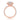 Toluca | Round Large Halo Engagement Ring in rose gold, featuring a center diamond surrounded by a halo, with micro-prong diamonds pavé-set along the band.