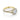 Florence | Round Halo Engagement Ring in yellow gold featuring a round center stone and a split shank band lined with micro-prong diamonds.