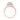 Sonoma | Round Halo Engagement Ring in rose gold with a cushion shape center diamond, halo, and diamond-accented band.
