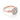 Vienna | Round Halo Engagement Ring in rose gold, featuring a round center diamond surrounded by a sparkling border and decorative metalwork on the band.