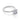 Paula Solitaire Engagement Ring by Gabriel & Co. featuring a round solitaire diamond on a polished silver-colored band with four prongs.
