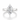 Selena | Marquise Flat-Top Solitaire Engagement Ring in 14k white gold, top view of a marquise center diamond on a wide flat band.