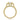 Lilia | Round Halo Engraved Engagement Ring in gold with a round halo setting and an engraved band featuring intricate filigree details.