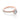 Rosalia round micro-prong engagement ring in rose gold, featuring a round center stone and a band lined with small diamonds.