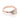 Gardenia | Round Floral Pavé Engagement Ring in rose gold, featuring a round diamond center stone with leaf-shaped settings accented by pavé diamonds and milgrain engravings.