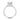 Waverly | Round 6-Prong Solitaire Engagement Ring in platinum featuring a 1.25 ct round center gemstone, six-prong setting, and a small row of pavé diamonds accenting the hidden halo.