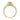 Victoria | Round Engraved Pave Engagement Ring by Gabriel & Co. featuring a gold band with a round center stone set in an art deco gallery with intricate scroll engraving and small accent diamonds.
