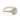 Hazel Halo Engagement Ring by Gabriel & Co. featuring a gold halo setting with a round center stone, a border of small diamonds, and a band accented with pavé diamonds.