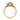 Rachel Halo Engagement Ring by Gabriel & Co. featuring a gold halo vintage design with a round center stone and pavé diamonds along the band and halo.