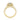 James | Halo Engagement Ring by Gabriel & Co. featuring a gold cushion halo, a round center diamond, and pave diamonds along the band.