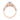 Delilah | Halo Engagement Ring by Gabriel & Co. in rose gold, featuring a cushion halo around the center stone, intricate scrollwork on the sides, and pavé diamonds along the band.