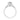 The Celia | Pavé Set Engagement Ring by Gabriel & Co. is a vintage silver ring featuring a round-cut center stone and small accent stones along the band.