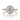 A Tacori Blooming Beauties | Round Bloom Engagement Ring - HT2522RD7PK featuring a round brilliant center diamond in a halo setting on a rose gold band with pavé-set diamonds.