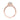 Tacori Ribbon | Round Solitaire Engagement Ring - HT2528RD75PK featuring a round diamond on a rose gold ribbon band with pavé-set diamonds and an intricate filigree gallery.