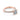 Petite Crescent | Round Solitaire Engagement Ring - HT254525RD8PK in rose gold featuring a round diamond center stone with pavé diamonds along the band.