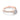Rose gold Petite Crescent | Round Solitaire Engagement Ring - HT2558RD7PK with a round center stone and pavé diamonds set along the band.