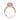 Petite Crescent | Cushion Bloom Engagement Ring - HT2571CU75PK in rose gold featuring a cushion-cut center stone in a cushion-shaped bloom of petite diamonds with ornate scrollwork on the sides.