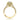 18k yellow gold Petite Crescent | Round Bloom Engagement Ring - HT2571RD7Y featuring a round center stone, a diamond-set halo, and diamond-accented shoulders with decorative crescent-shaped cutouts.